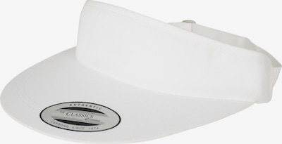 Flexfit Casquette 'FLAT ROUND VISOR' en blanc, Vue avec produit