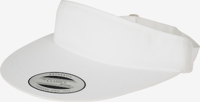 Flexfit Casquette 'Flat Round Visor' en blanc, Vue avec produit