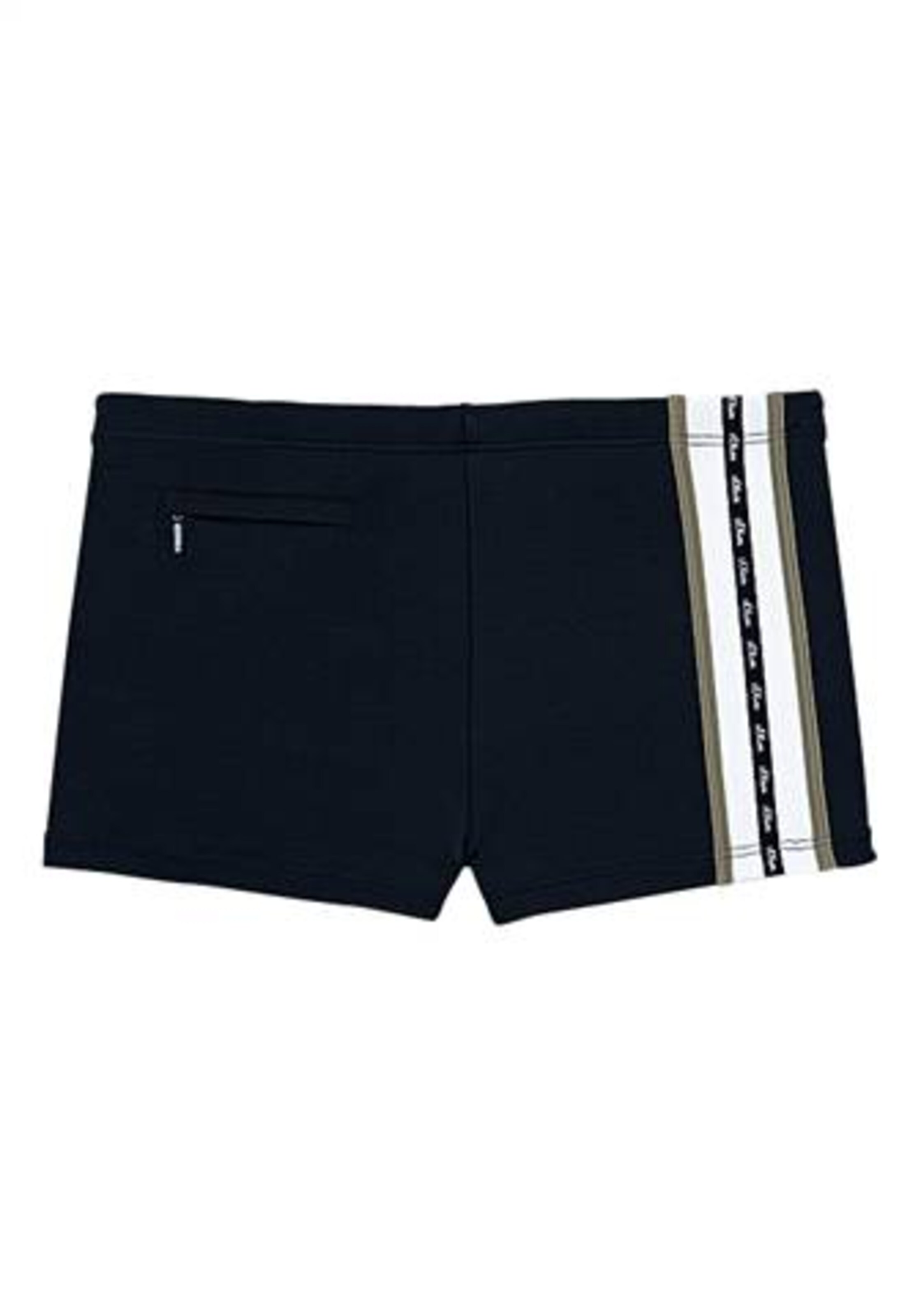 s.Oliver Boxer-Badehose in Schwarz: Vorderseite