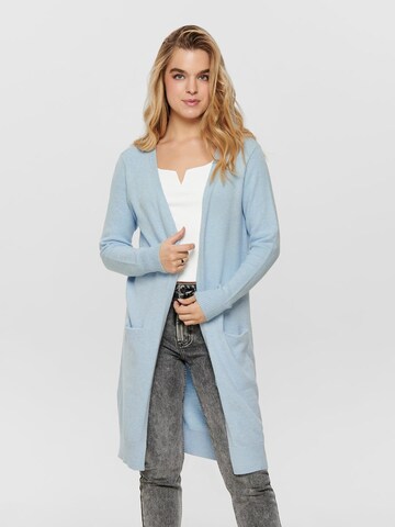 JDY Knit Cardigan in Blue: front