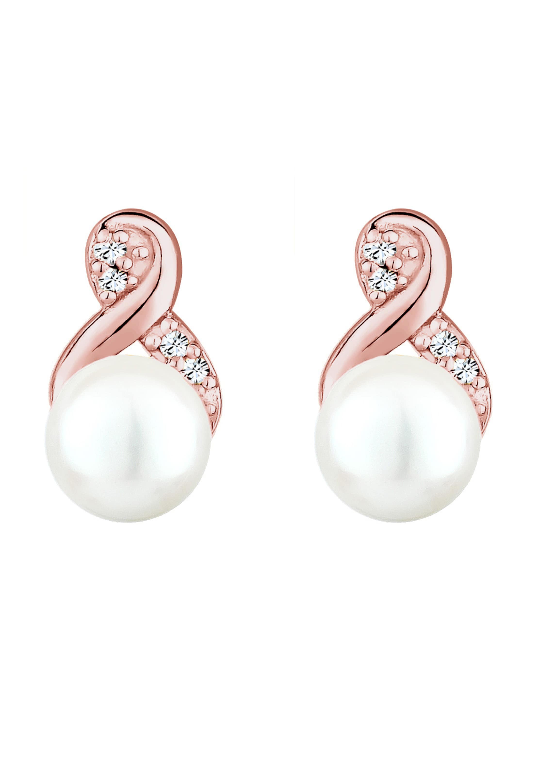 ELLI Ohrringe 'Infinity' in Gold: Vorderseite