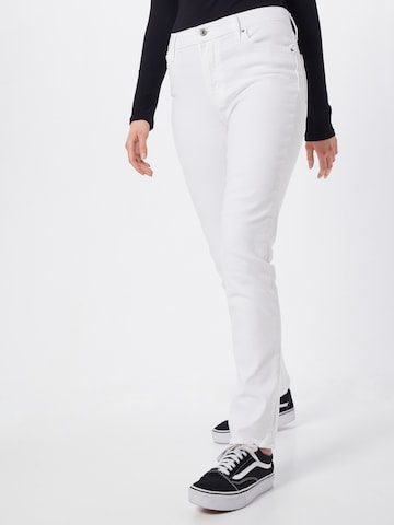 Jeans '724™ HIGH RISE STRAIGHT' di LEVI'S in bianco: frontale