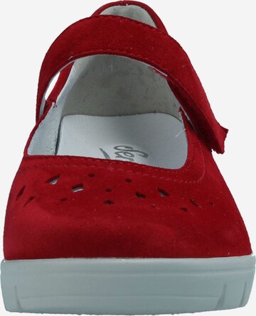 SEMLER Ballet Flats with Strap in Red