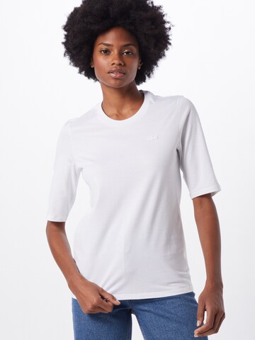 T-shirt LACOSTE en blanc : devant