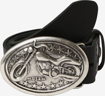 RETTUNGSRING by showroom 019° Belt 'Biker' in Black: front