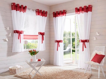 MY HOME Curtains & Drapes in Red