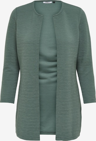 ONLY Knit Cardigan 'Leco' in Green: front
