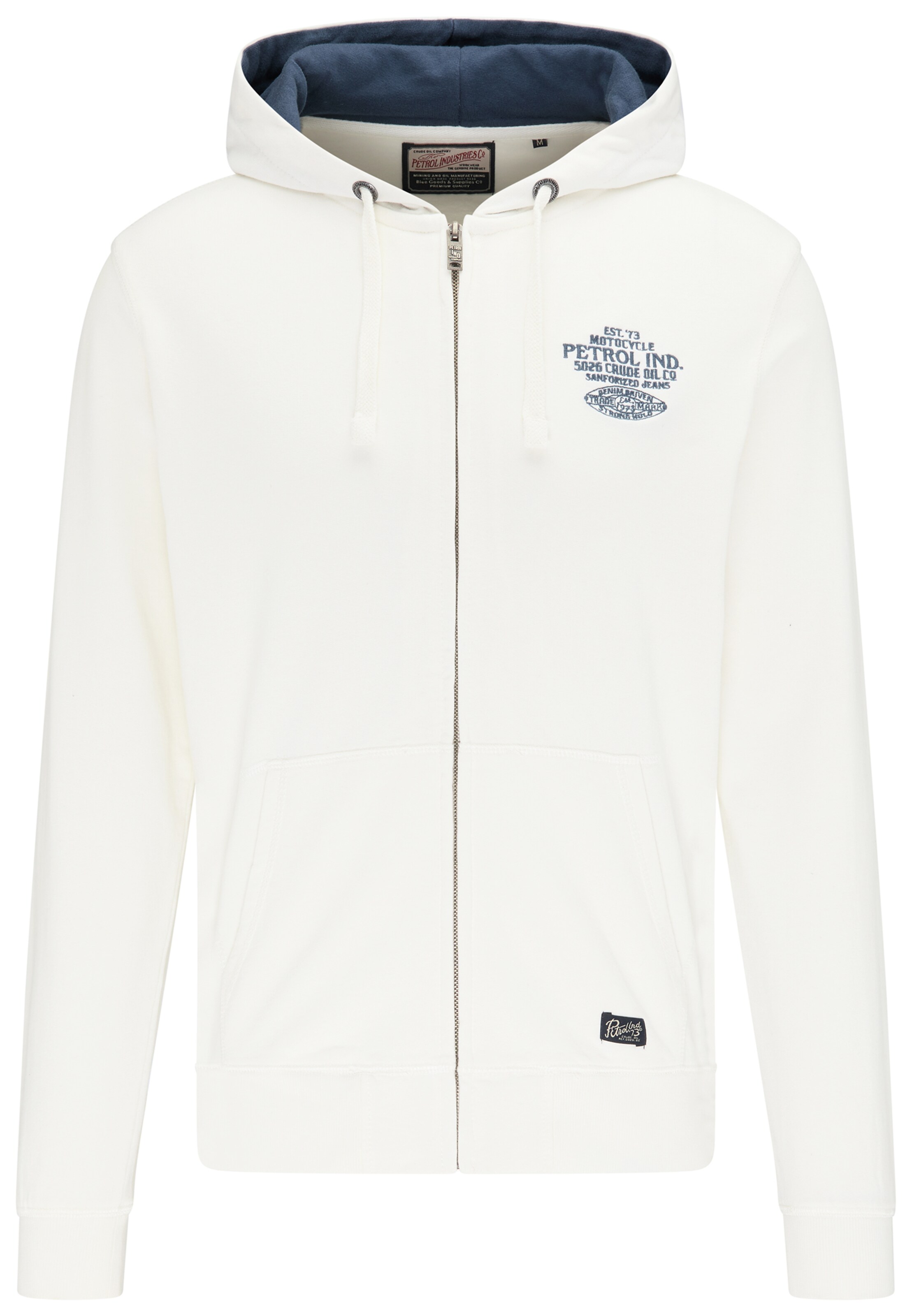 Petrol Industries - Sweatvest in de kleur Wit