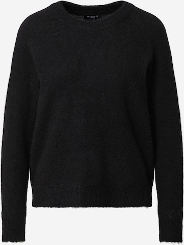 Pull-over 'Lulu' SELECTED FEMME en noir : devant