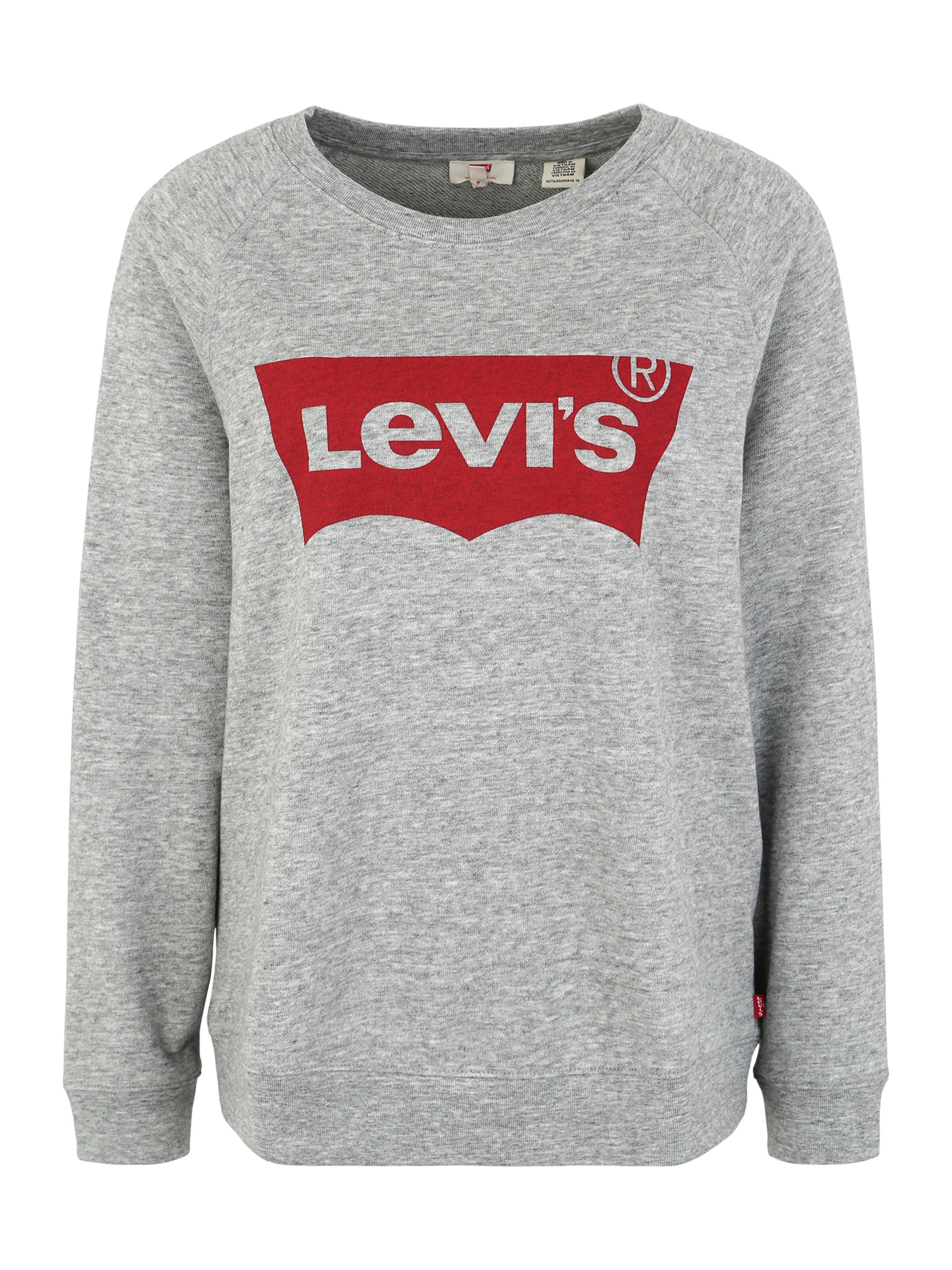 Levi's® Plus - Sweatshirt 'RELAXED GRAPHIC' in de kleur Grijs gemêleerd