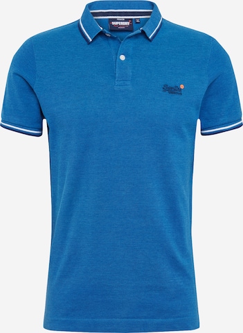 Superdry Tapered Shirt in Blauw: voorkant