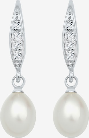 ELLI Oorbellen 'Perle' in Zilver: voorkant