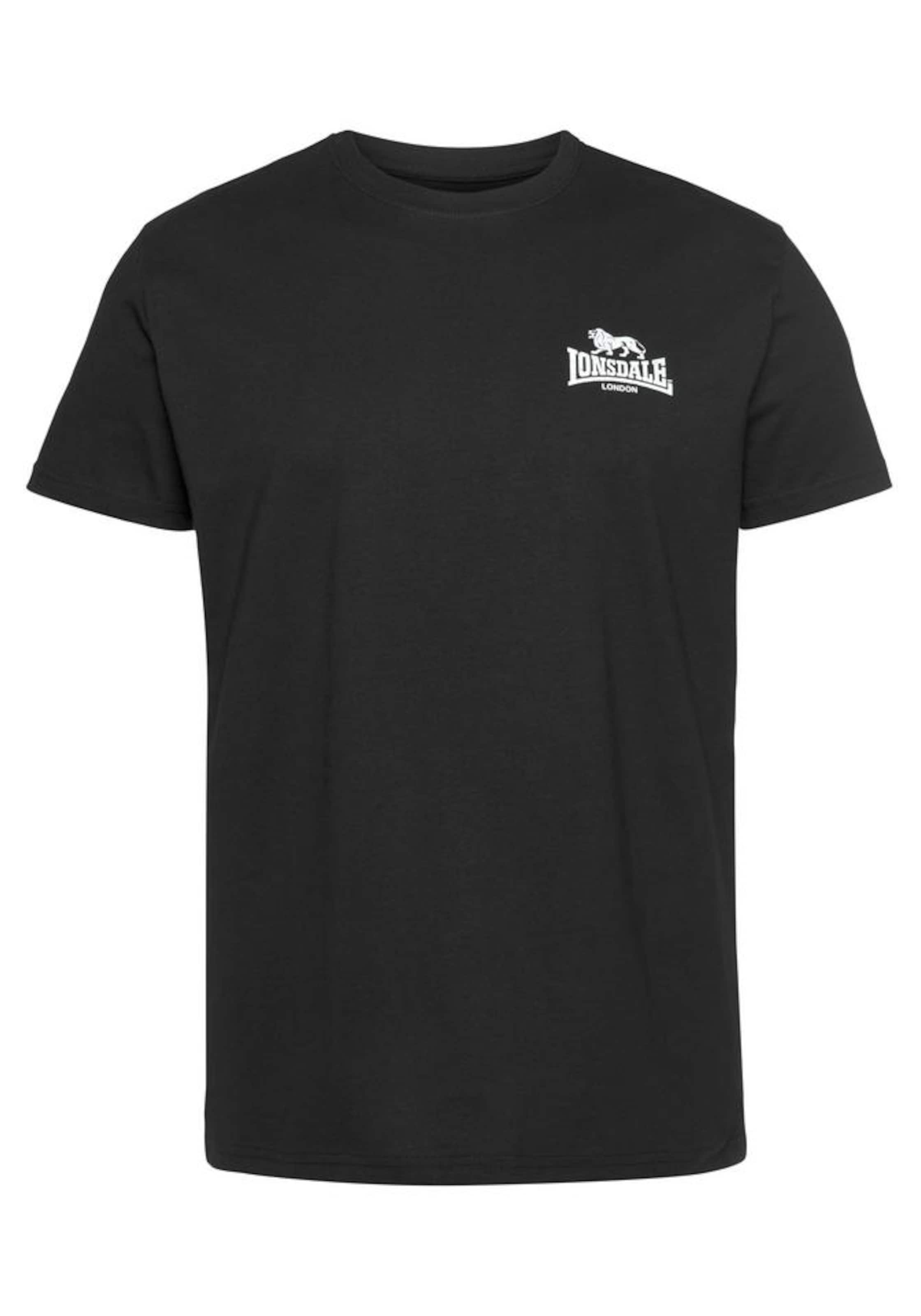 Tricou 'Piddinghoe' de la LONSDALE pe negru