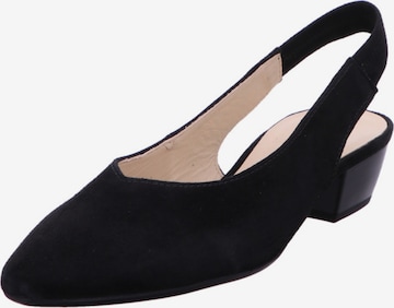 GABOR Slingback Pumps in Black: front