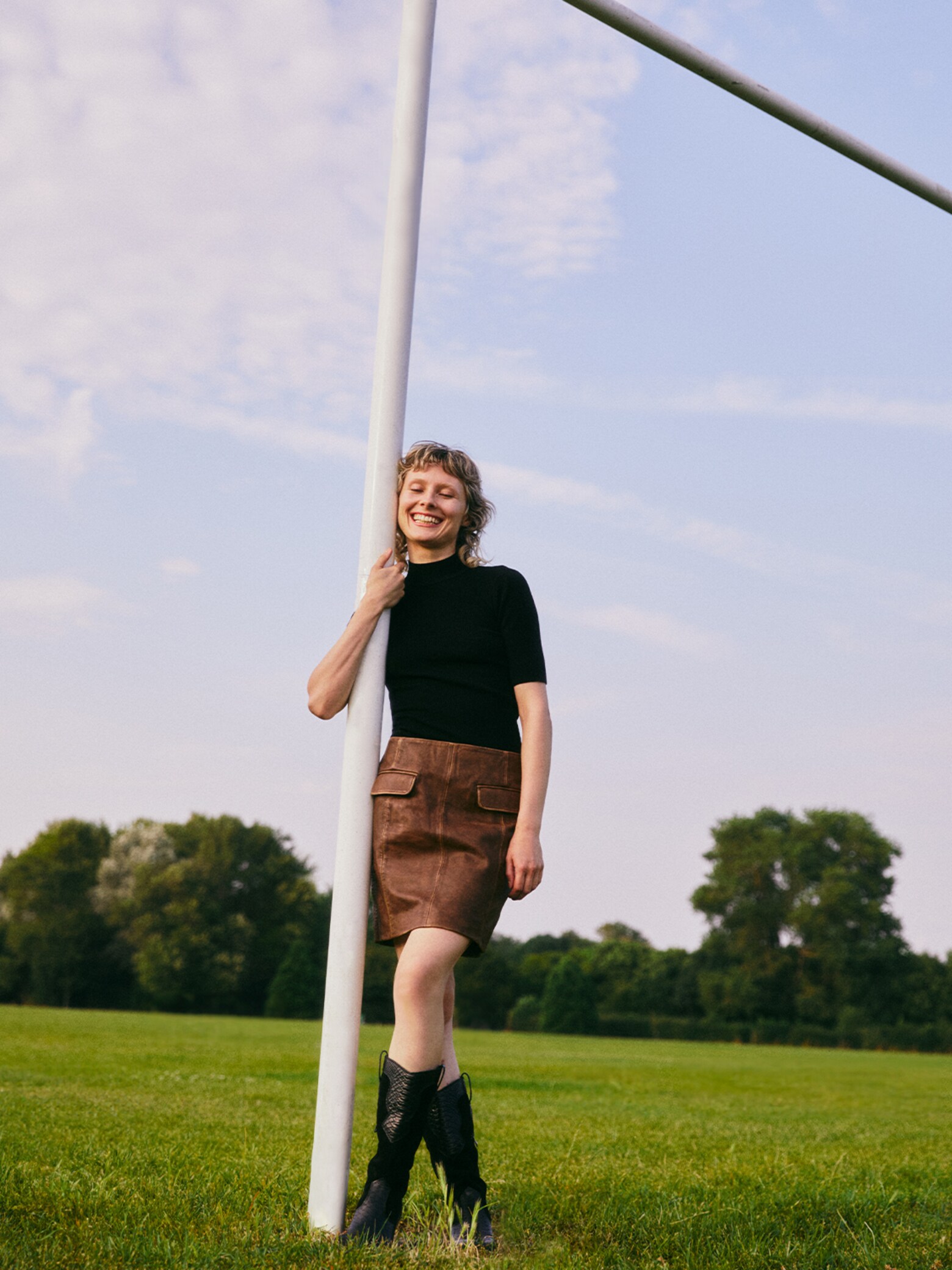 Florence - Knit Leather Rodeo Look