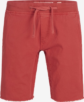 Loosefit Pantalon chino 'Carver' INDICODE JEANS en rouge : devant