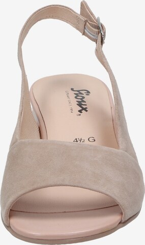 SIOUX Slingback Pumps 'Zippora' in Beige