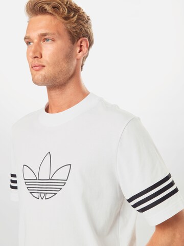 ADIDAS ORIGINALS T-Shirt 'Outline' in Weiß