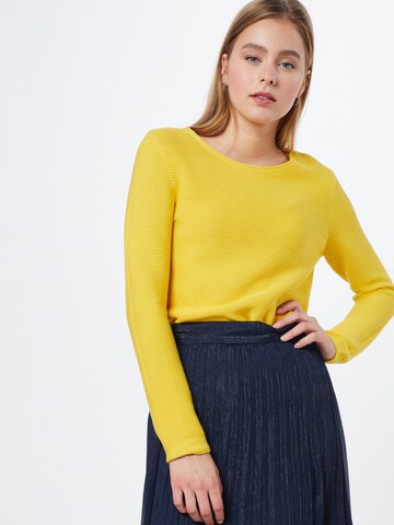 TOM TAILOR Sweater in Yellow: front