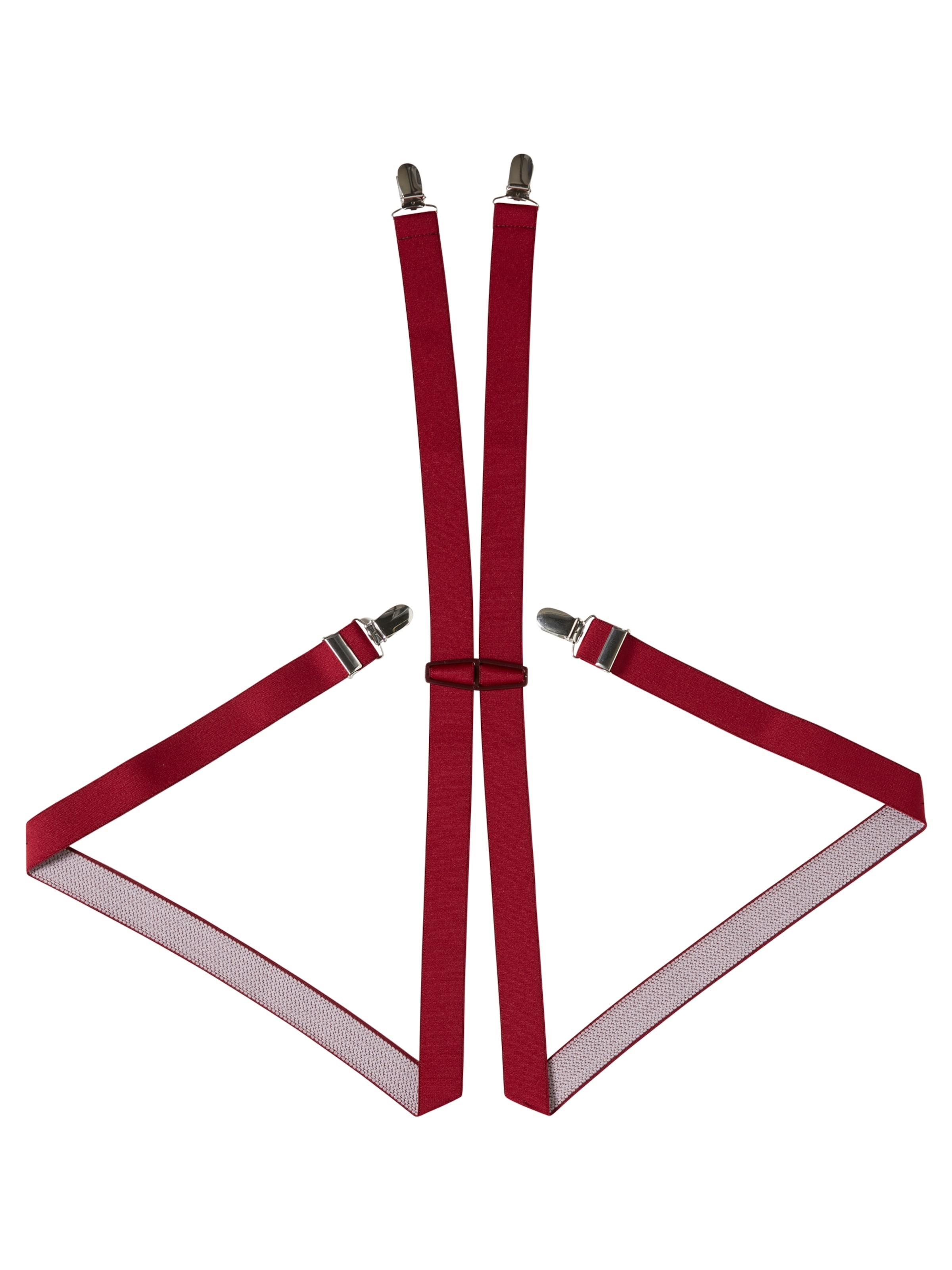 Andrew James Suspenders in Red: front
