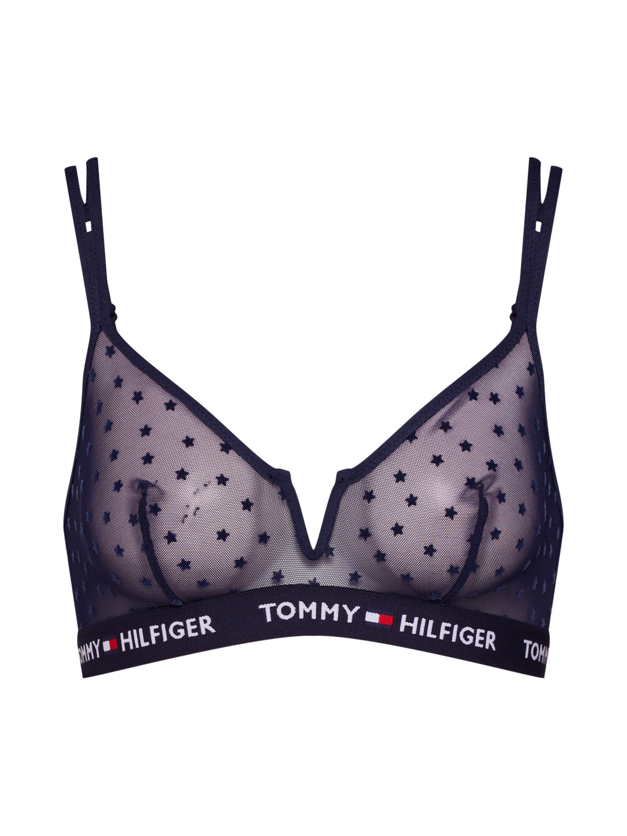 Tommy Hilfiger Underwear - BH 'TRIANGLE BRA STAR' in de kleur Donkerblauw