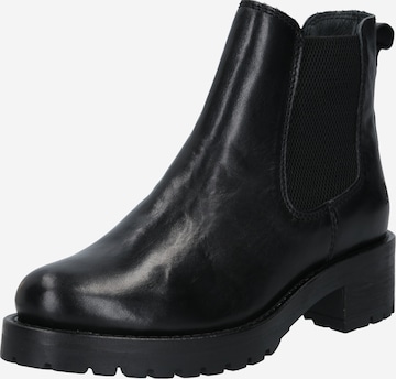 Apple of Eden Chelsea boots 'Monika' in Zwart: voorkant