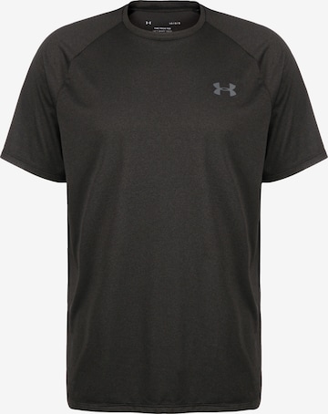 UNDER ARMOUR Functioneel shirt 'Tech 2.0 Novelty' in Zwart: voorkant