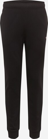 Champion Authentic Athletic Apparel Tapered Pants in Black: front