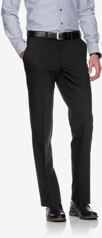 BRAX Regular Pleated Pants 'Jan 317' in Black: front