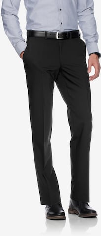 BRAX Regular Pleated Pants 'Jan 317' in Black: front