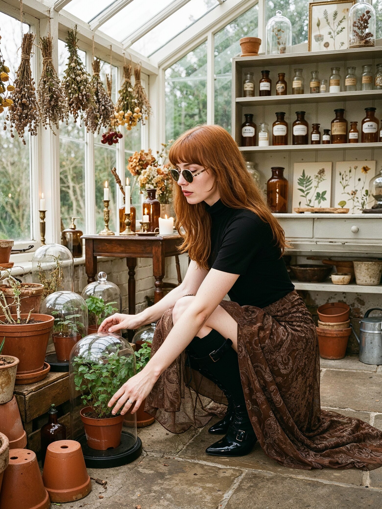 The AY Style Collective - Dark Romantic Flowy Skirt Look