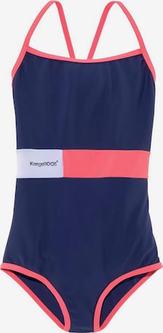 KangaROOS Bralette Swimsuit in Blue: front