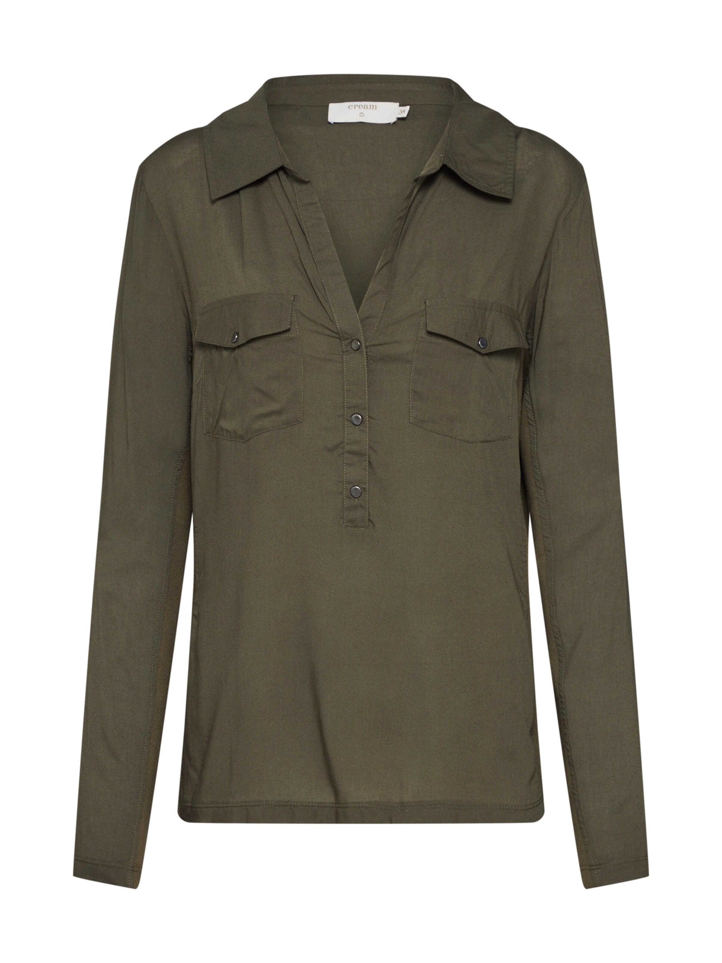 Cream - Bluse 'Honey' in dunkelgrün