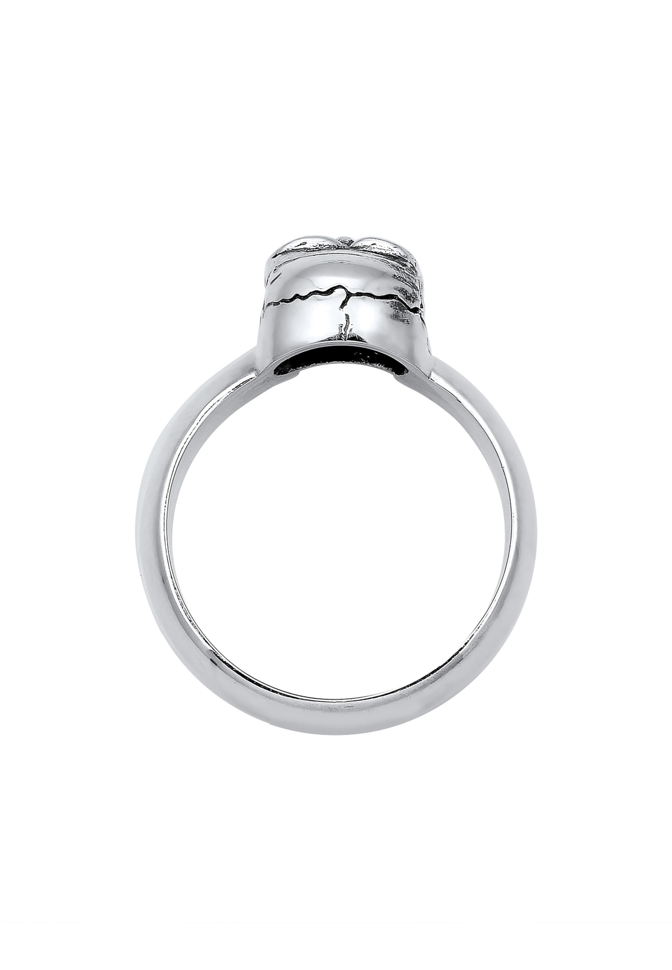 KUZZOI Ring 'Totenkopf' i sølv