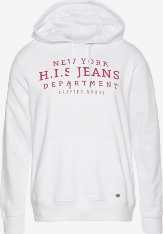 H.I.S Sweatshirt in White: front