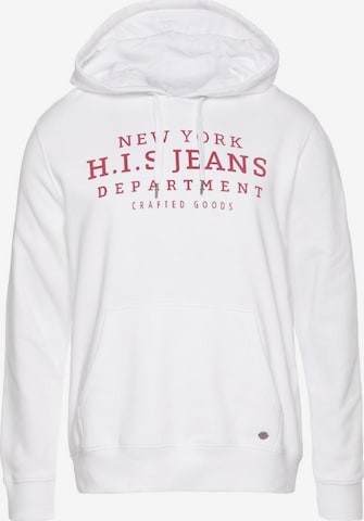 H.I.S Sweatshirt in White: front