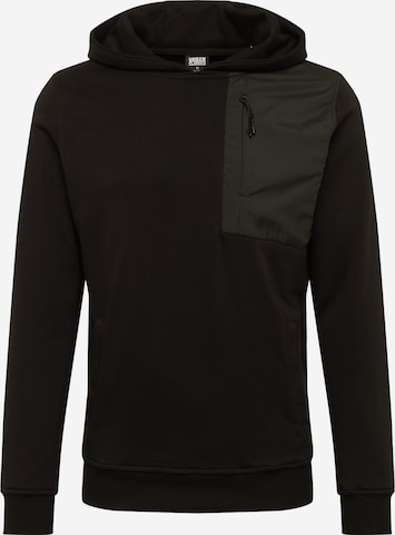 Urban Classics Regular fit Sweatshirt in Zwart: voorkant