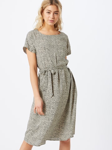 JDY Dress 'JDYSTARR LIFE S/S BELT DRESS WVN' in Black: front