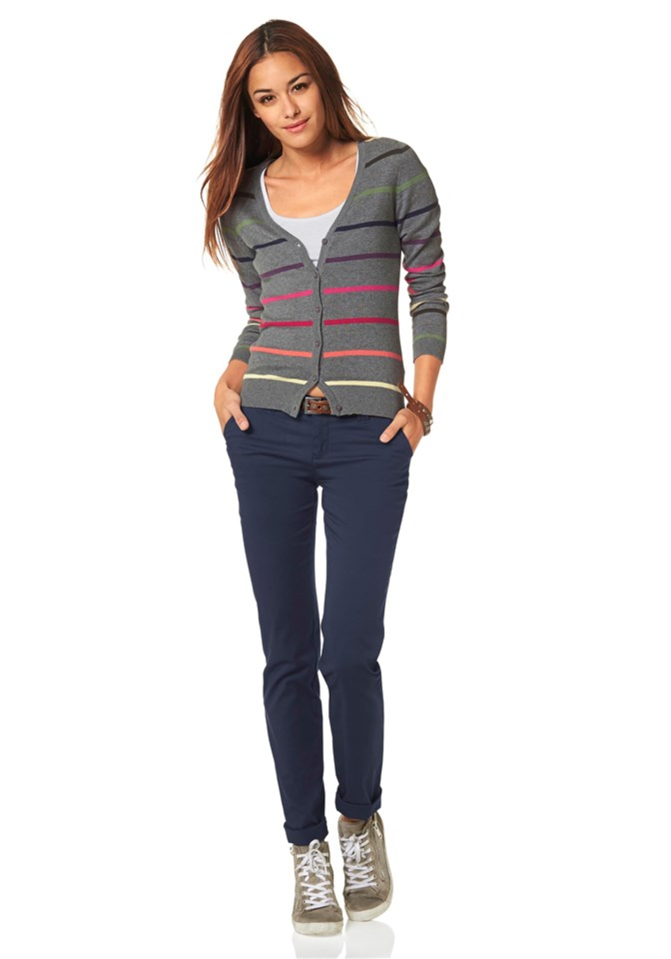 AJC Regular Chinohose in Blau