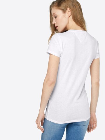 Tommy Jeans T-Shirt 'Script' in Weiß: zadná strana