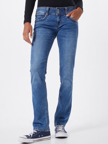 Coupe slim Jean 'Gen' Pepe Jeans en bleu : devant