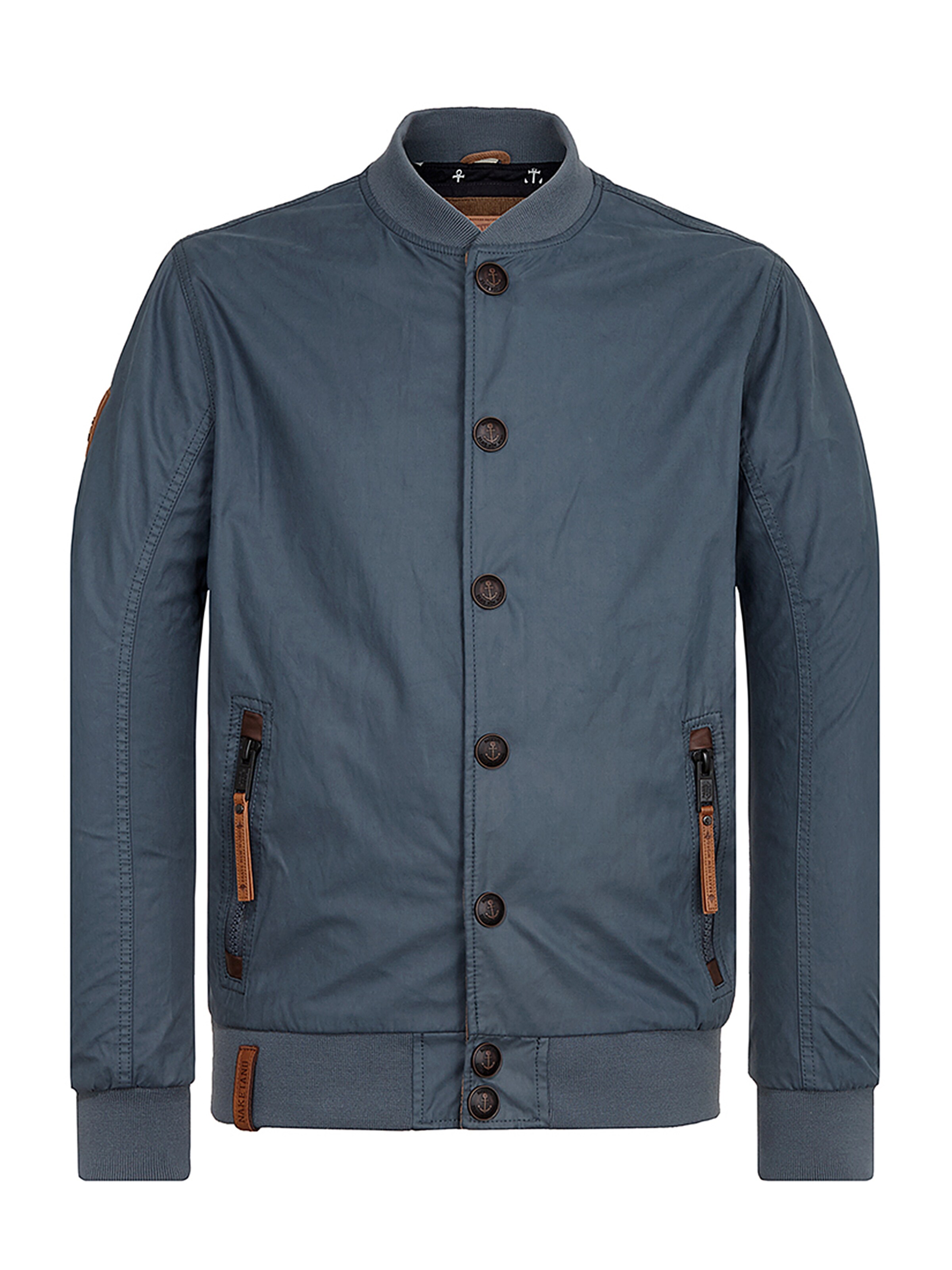 naketano - Tussenjas 'Mach mal Halbschwanz' in de kleur Marine