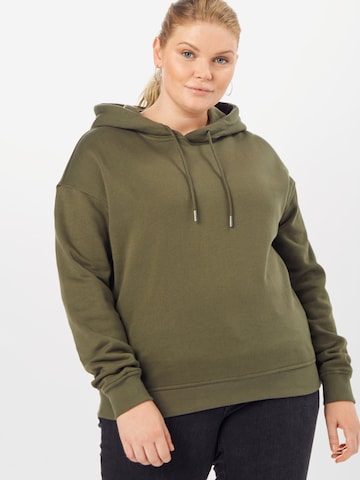 Urban Classics Sweatshirt in Groen: voorkant