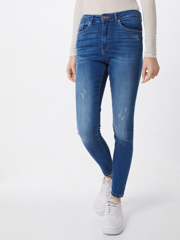 ONLY Skinny Jeans 'ONLFPAOLA' in Blauw: voorkant