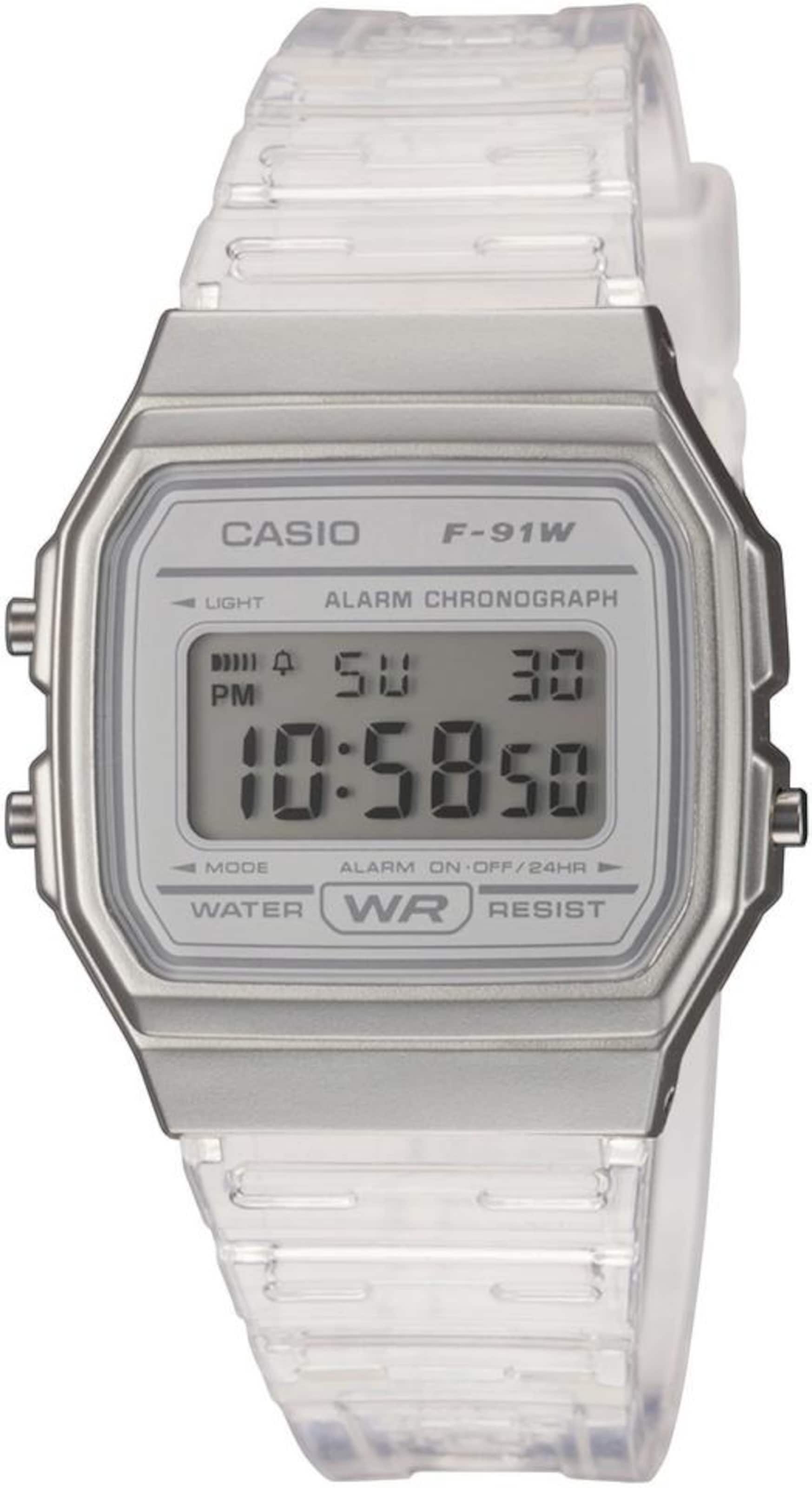 CASIO Casio Collection Chronograph »F-91WS-7EF« in Weiß: Vorderseite