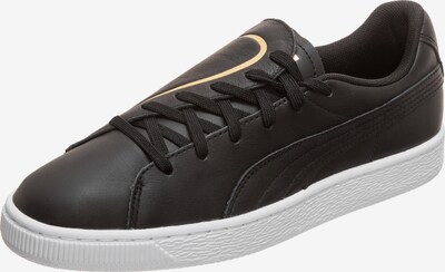 PUMA Sneaker 'Basket Crush Emboss' in gold / schwarz / weiß, Produktansicht