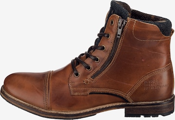 BULLBOXER Lace-Up Boots in Brown