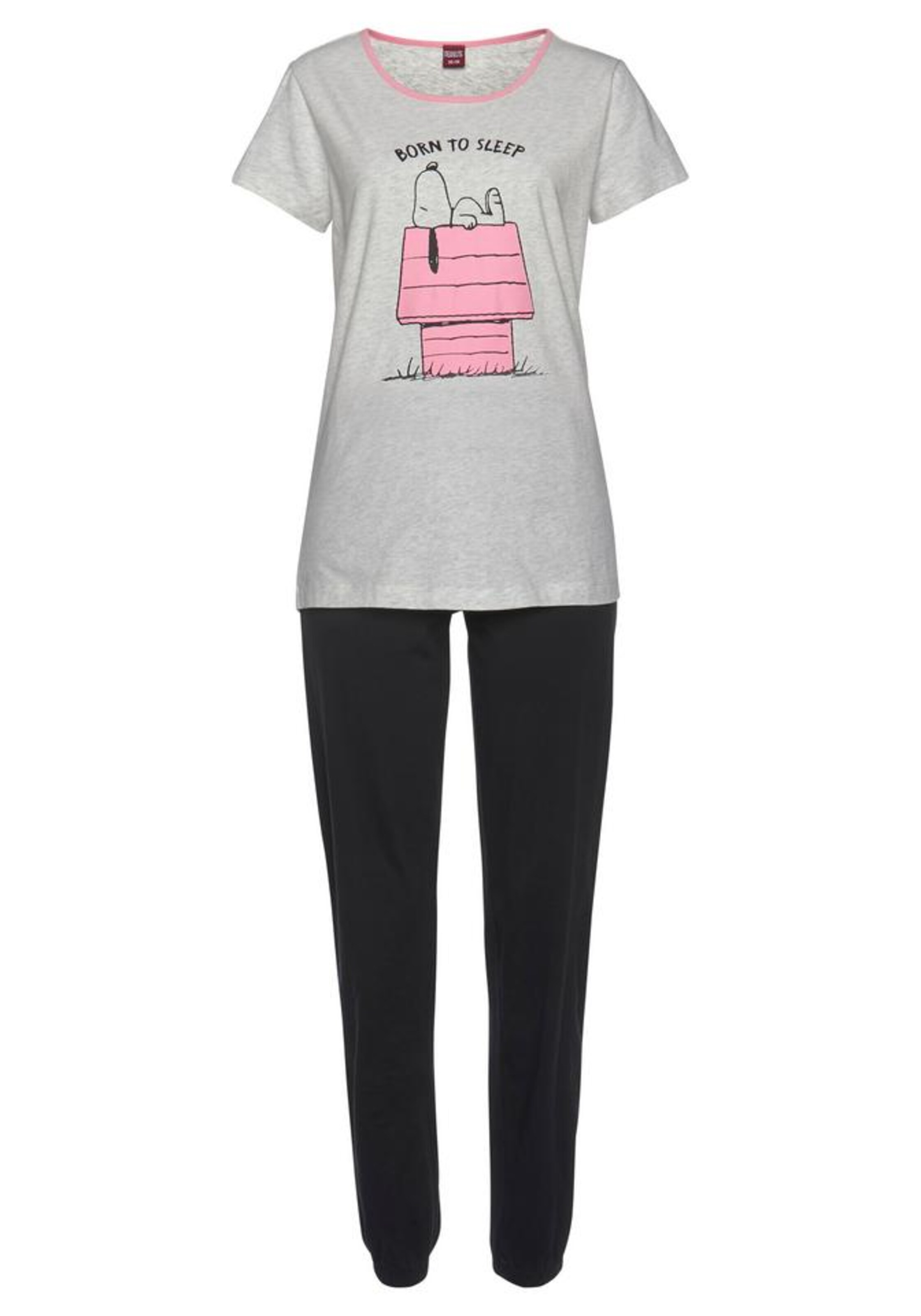 PEANUTS Pyjama in Mischfarben: Vorderseite