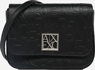 ARMANI EXCHANGE Чанта с презрамки в черно: отпред
