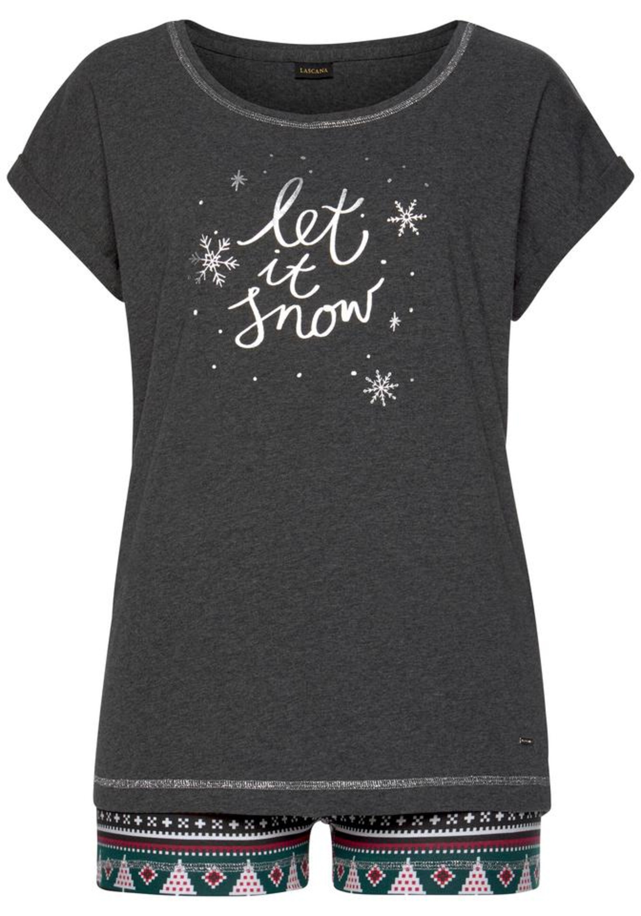 LASCANA - Shorty in anthrazit